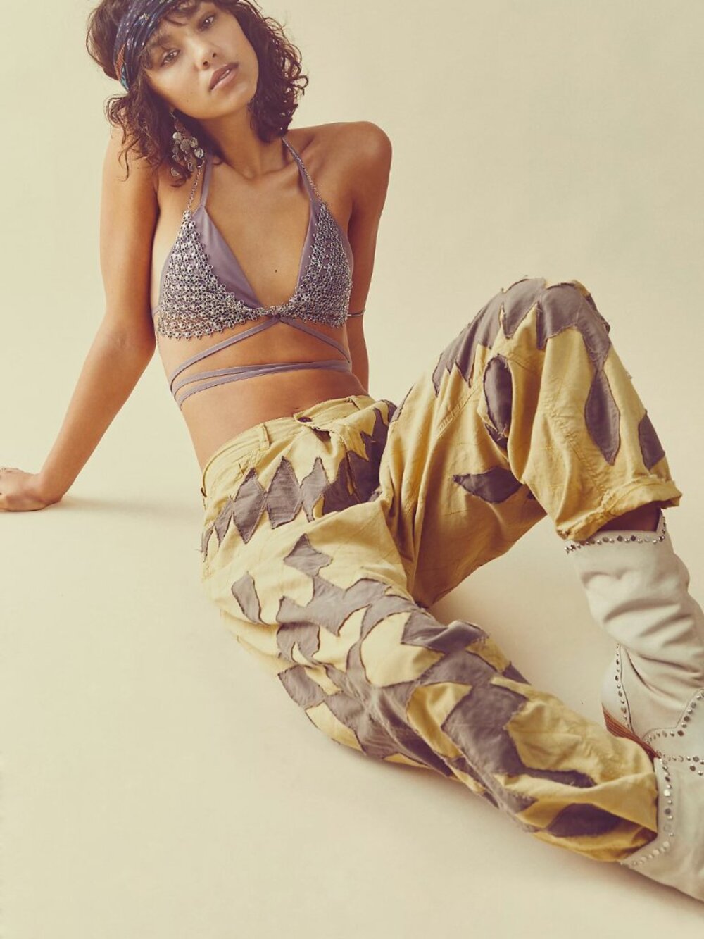 Magnolia Pearl - Quiltwork Miner Pants in Marigold - One Size - Picture 5 of 9